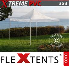 Alupavillon FleXtents Xtreme 3x3m Transparent