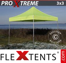 Alupavillon FleXtents Xtreme 3x3m Neongelb/Grün